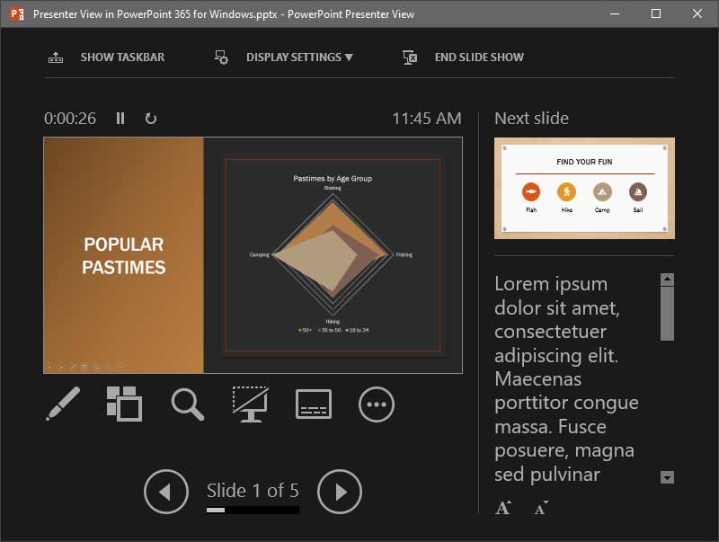 presenter view in powerpoint for mac
