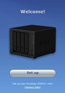 Setting up the Synology DS920+