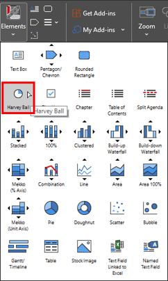 Adding Harvey Balls Using think-cell in PowerPoint