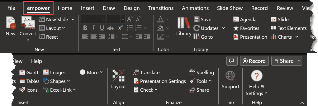 Create A Gantt Chart In Empower For Powerpoint Create A Gantt Chart In Empower For Powerpoint