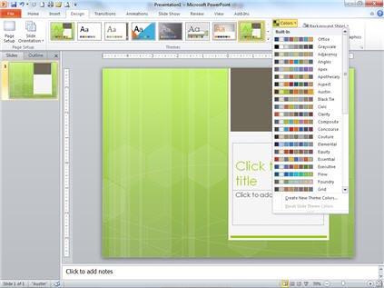 Combining Colors in PowerPoint - 1 of 2