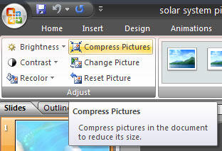 Compress pictures