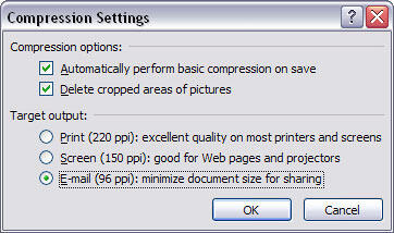 Compression Settings Compression Settings