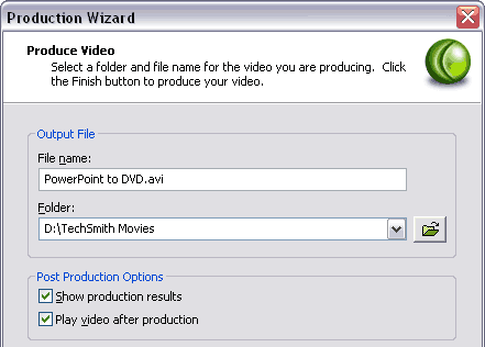 Produce video