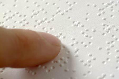 Braille is completely based on the texture capabilities of the brain 