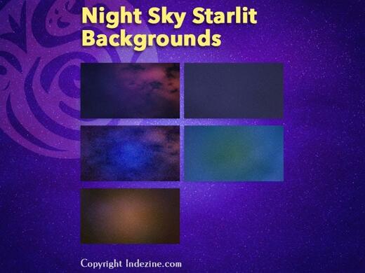 Night Sky Starlit Backgrounds