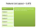 Feature List Layout