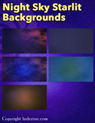 Night Sky Starlit Backgrounds