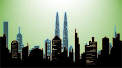 City Skylines: PowerPoint Clip Art