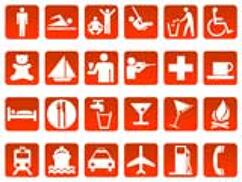Symbol Slides: Icons (PowerPoint Clip Art) - Orange
