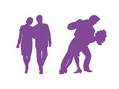 Symbol Slides: Valentine's Day Couple Silhouettes (PowerPoint Clip Art)