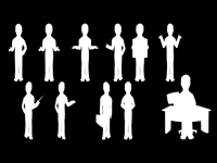 Office People Silhouettes Office People Silhouettes