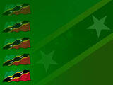 Saint Kitts and Nevis Flag PowerPoint Templates