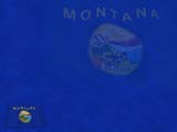 Montana Flag PowerPoint Templates