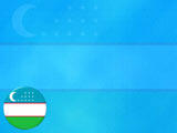 Uzbekistan Flag PowerPoint Templates