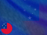 Samoa Flag PowerPoint Templates