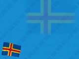Åland Islands Flag PowerPoint Templates
