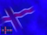 Iceland Flag PowerPoint Templates