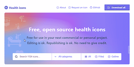 Health icons