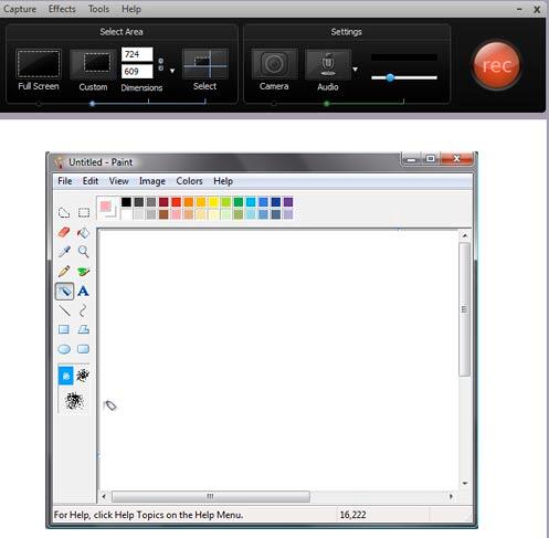 Recording area Recording area
