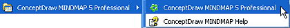 ConceptDraw MINDMAP 5 Professional Start menu Group ConceptDraw MINDMAP 5 Professional Start menu Group