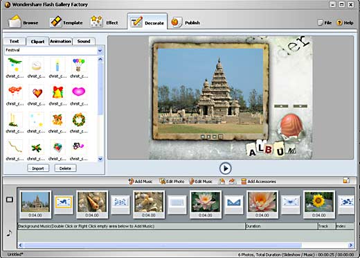 Decorate tab