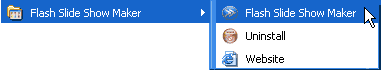 Flash Slide Show Maker Start menu Group
