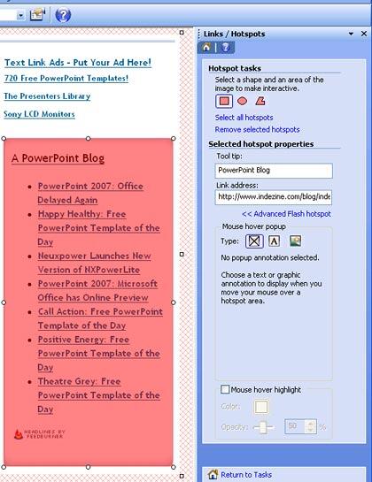 Hotspot properties Hotspot properties