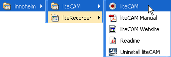 innoheim group in the Start menu innoheim group in the Start menu