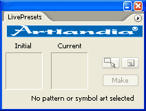 LivePresets palette LivePresets palette