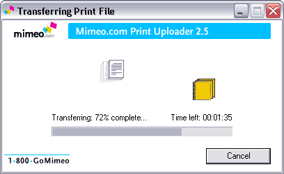 Transfer the print files