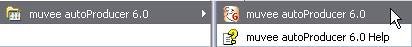 muvee autoProducer 6 Start menu Group