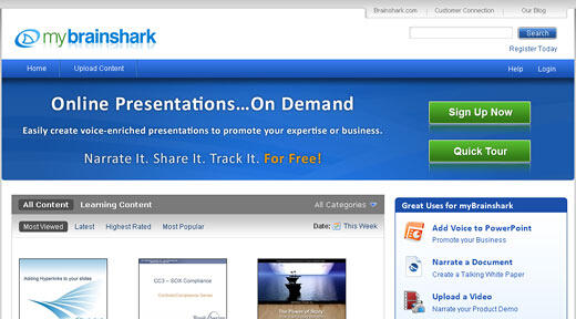 mybrainshark home page mybrainshark home page