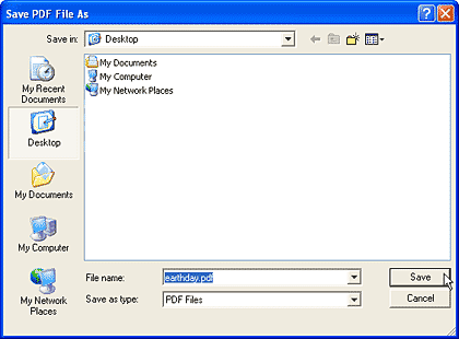 Save PDF file Save PDF file