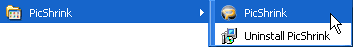 PicShrink Start menu Group PicShrink Start menu Group