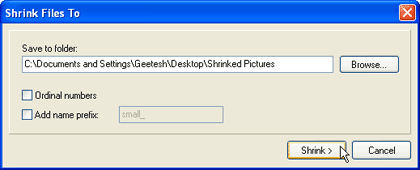 Shrink Files To Shrink Files To
