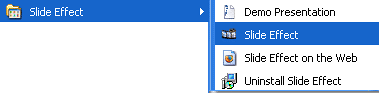Slide Effect Start menu Group