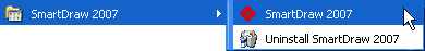 SmartDraw 2007 Start menu Group