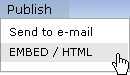Publish options Publish options