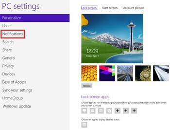 Permanently Turn Off Notifications in Windows 8