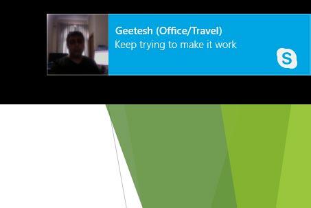 Skype notification
