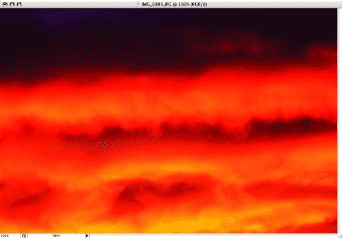 Image of a stunning cloud-filled sunset