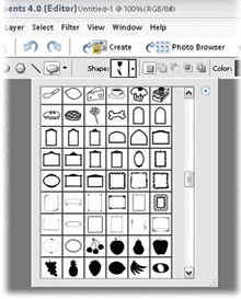 The Custom Shape Tool