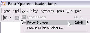 Launch Font Xplorer