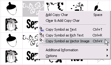 Copy Symbol as Vector Image