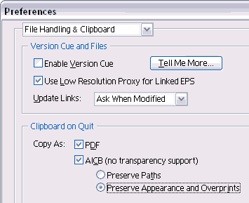 Adobe Illustrator Clipboard format Adobe Illustrator Clipboard format