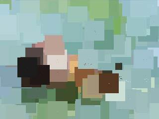 Paint - Blocked generates square blocks on the underlying image