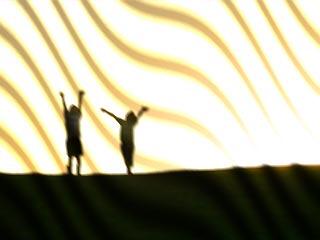 Lines - Waved -- generated sepia effect over wavy, vertical, horizontal and diagonal lines