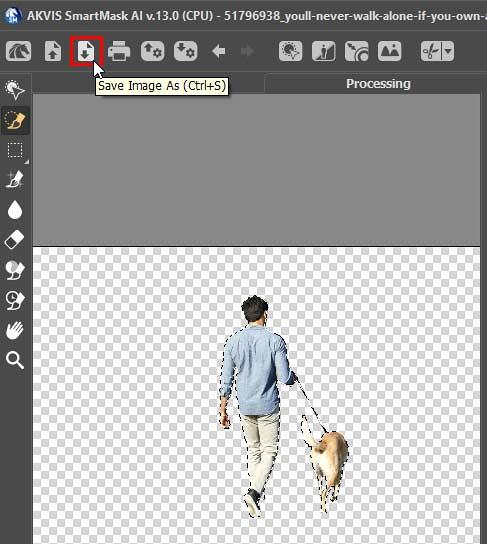 Background areas get removed