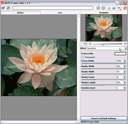 AKVIS Frame Suite 2.5 Interface AKVIS Frame Suite 2.5 Interface